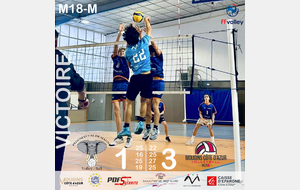 Pégomas vs MCAVB en M18 masculins