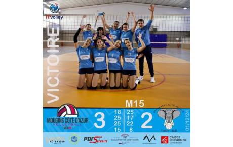 MCAVB vs PEGOMAS en M15 féminines